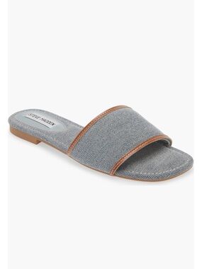 Steve Madden Elysa Denim Slide Sandal  Sz 8.5